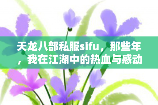 我在江湖中的热血与感动天龙八部私服图片