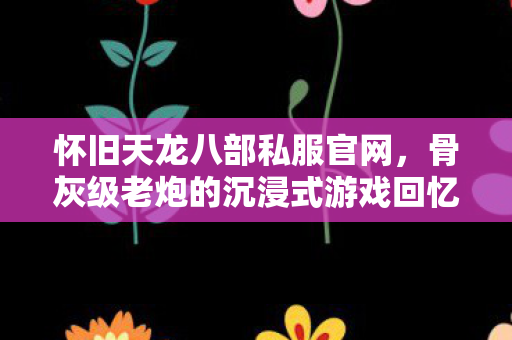 骨灰级老炮的沉浸式游戏回忆与经验分享天龙私服图片