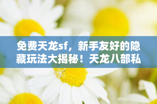免费天龙sf,新手友好的隐藏玩法大揭秘!天龙八部私服 免费天龙sf,新手友好的隐藏玩法大揭秘!天龙八部私服