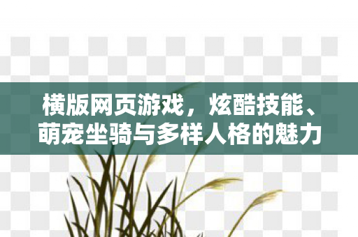 横版网页游戏，炫酷技能、萌宠坐骑与多样人格的魅力碰撞