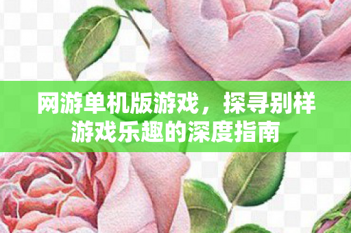 网游单机版游戏,探寻别样游戏乐趣的深度指南 网游单机版游戏,探寻别样游戏乐趣的深度指南