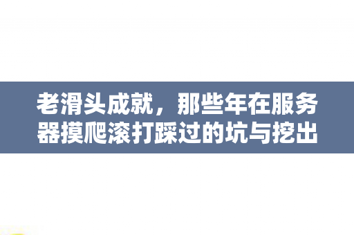 老滑头成就,那些年在服务器摸爬滚打踩过的坑与挖出的宝 老滑头成就,那些年在服务器摸爬滚打踩过的坑与挖出的宝