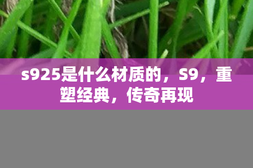 s925是什么材质的,S9,重塑经典,传奇再现 s925是什么材质的,S9,重塑经典,传奇再现
