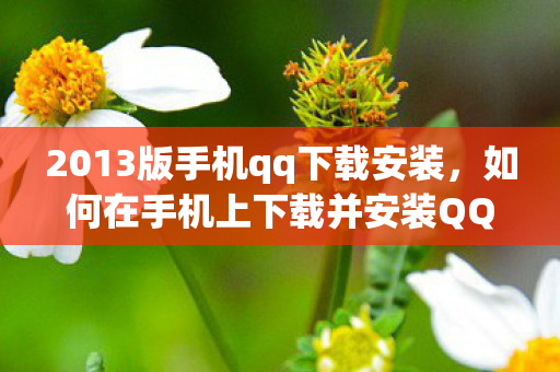 2013版手机qq下载安装,如何在手机上下载并安装QQ 2013正式版 2013版手机qq下载安装,如何在手机上下载并安装QQ 2013正式版