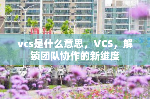 vcs是什么意思,VCS,解锁团队协作的新维度 vcs是什么意思,VCS,解锁团队协作的新维度