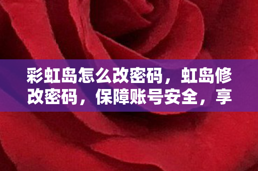 彩虹岛怎么改密码，虹岛修改密码，保障账号安全，享受无忧游戏之旅