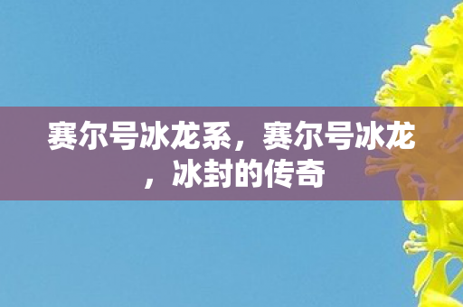 赛尔号冰龙系，赛尔号冰龙，冰封的传奇