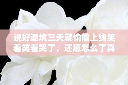 说好退坑三天就偷偷上线笑着笑着哭了,还愿怎么了真相是你连骗自己都骗不过 说好退坑三天就偷偷上线笑着笑着哭了,还愿怎么了真相是你连骗自己都骗不过