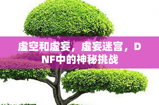 虚空和虚妄，虚妄迷宫，DNF中的神秘挑战