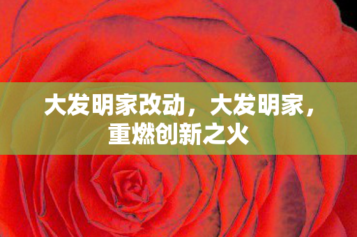大发明家改动，大发明家，重燃创新之火