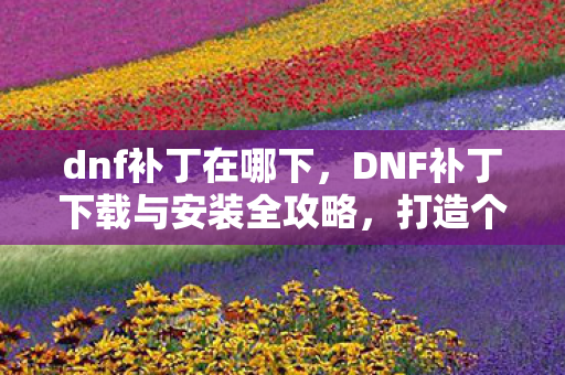 dnf补丁在哪下，DNF补丁下载与安装全攻略，打造个性化游戏体验