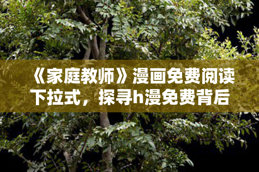 《家庭教师》漫画免费阅读下拉式,探寻h漫免费背后的真相,版权、质量与法律边界的探讨 《家庭教师》漫画免费阅读下拉式,探寻h漫免费背后的真相,版权、质量与法律边界的探讨