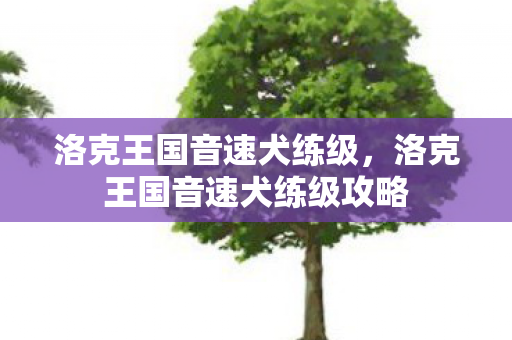 洛克王国音速犬练级,洛克王国音速犬练级攻略 洛克王国音速犬练级,洛克王国音速犬练级攻略