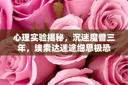 心理实验揭秘,沉迷魔兽三年,埃索达迷途细思极恐 心理实验揭秘,沉迷魔兽三年,埃索达迷途细思极恐