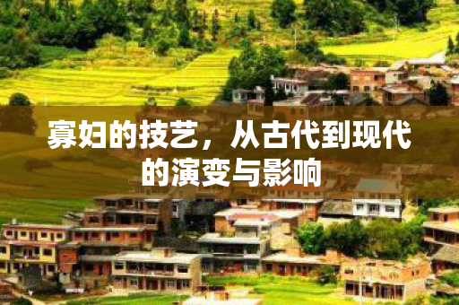 寡妇的技艺，从古代到现代的演变与影响