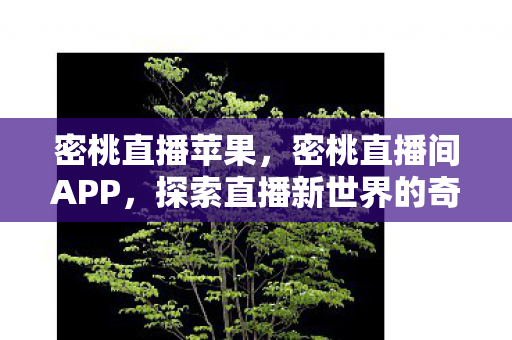密桃直播苹果，密桃直播间APP，探索直播新世界的奇妙之旅
