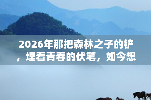 2026年那把森林之子的铲,埋着青春的伏笔,如今想起鼻子一酸 2026年那把森林之子的铲,埋着青春的伏笔,如今想起鼻子一酸