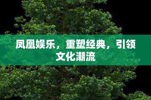 凤凰娱乐,重塑经典,引领文化潮流 凤凰娱乐,重塑经典,引领文化潮流