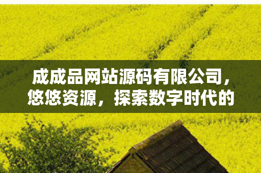成成品网站源码有限公司,悠悠资源,探索数字时代的文化宝藏 成成品网站源码有限公司,悠悠资源,探索数字时代的文化宝藏
