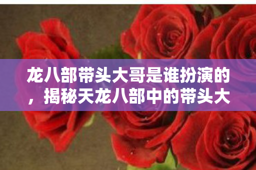龙八部带头大哥是谁扮演的，揭秘天龙八部中的带头大哥，真实身份与传奇故事