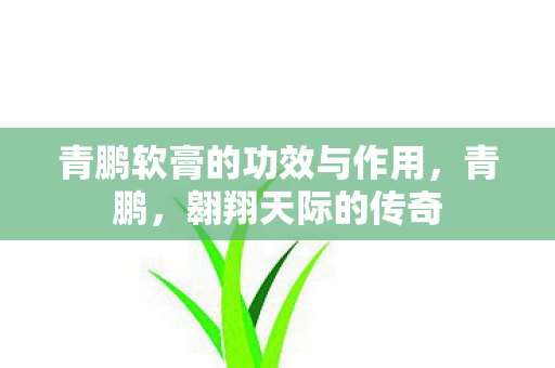 青鹏软膏的功效与作用,青鹏,翱翔天际的传奇 青鹏软膏的功效与作用,青鹏,翱翔天际的传奇