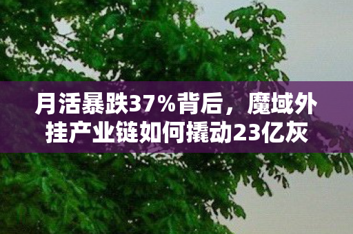 月活暴跌37%背后，魔域外挂产业链如何撬动23亿灰色经济新蓝海？