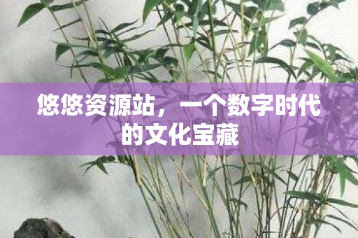悠悠资源站，一个数字时代的文化宝藏