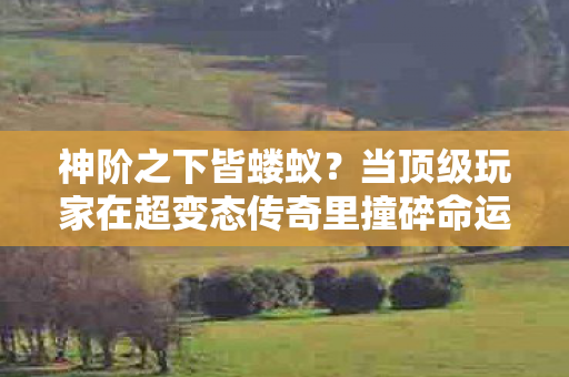 神阶之下皆蝼蚁?当顶级玩家在超变态传奇里撞碎命运齿轮的刹那 神阶之下皆蝼蚁?当顶级玩家在超变态传奇里撞碎命运齿轮的刹那