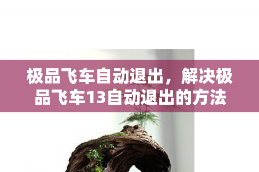 极品飞车自动退出，解决极品飞车13自动退出的方法