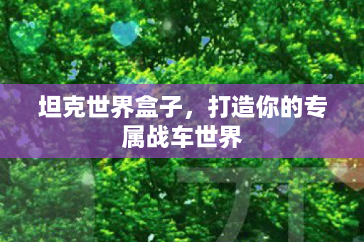 坦克世界盒子，打造你的专属战车世界