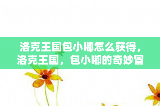 洛克王国包小嘟怎么获得，洛克王国，包小嘟的奇妙冒险