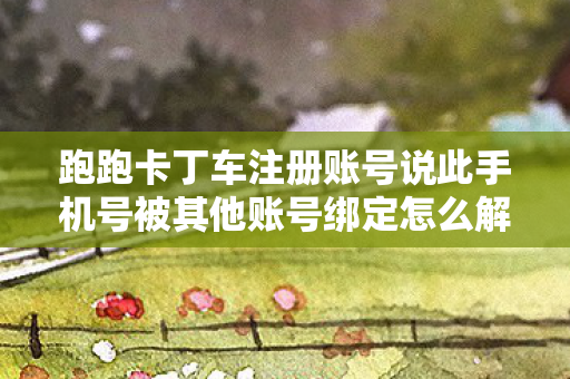 跑跑卡丁车注册账号说此手机号被其他账号绑定怎么解决图片