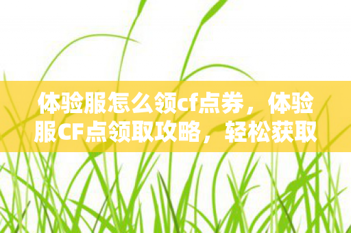 体验服怎么领cf点券，体验服CF点领取攻略，轻松获取游戏资源