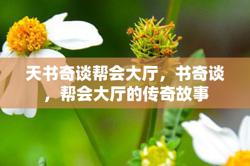 天书奇谈帮会大厅,书奇谈,帮会大厅的传奇故事 天书奇谈帮会大厅,书奇谈,帮会大厅的传奇故事