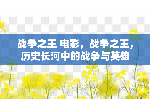 战争之王 电影，战争之王，历史长河中的战争与英雄