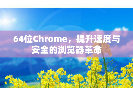 64位Chrome，提升速度与安全的浏览器革命