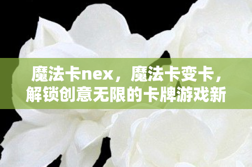 魔法卡nex，魔法卡变卡，解锁创意无限的卡牌游戏新体验