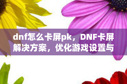 dnf怎么卡屏pk，DNF卡屏解决方案，优化游戏设置与硬件升级