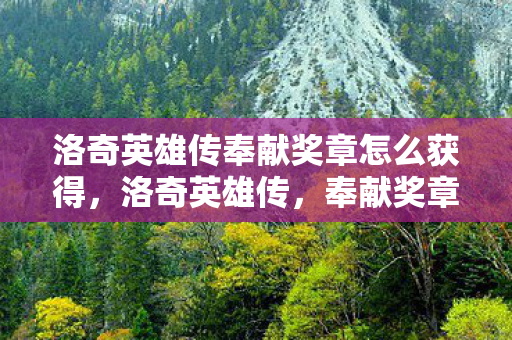 洛奇英雄传奉献奖章怎么获得图片