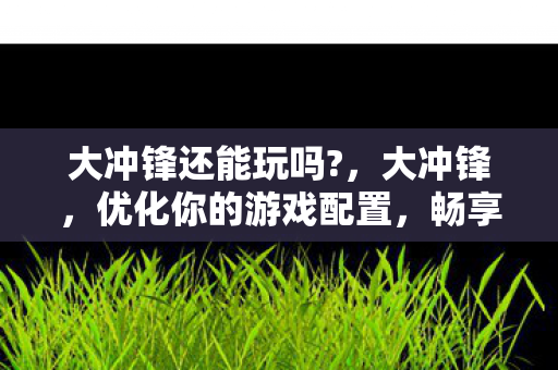 优化你的游戏配置图片