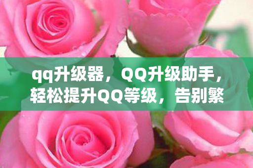 轻松提升QQ等级图片