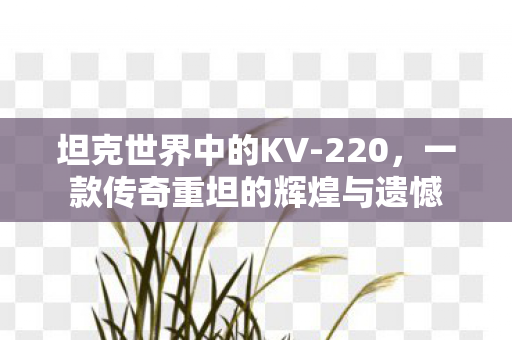 一款传奇重坦的辉煌与遗憾图片