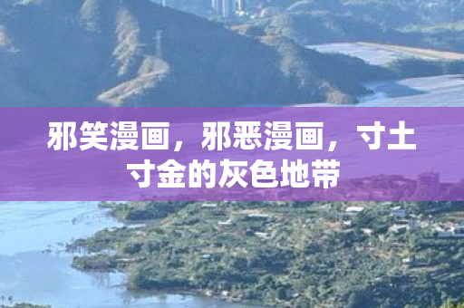 邪笑漫画，邪恶漫画，寸土寸金的灰色地带