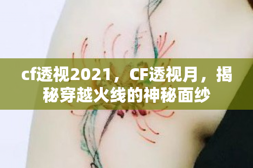 cf透视2021,CF透视月,揭秘穿越火线的神秘面纱 cf透视2021,CF透视月,揭秘穿越火线的神秘面纱