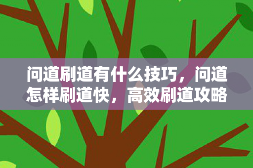 问道刷道有什么技巧,问道怎样刷道快,高效刷道攻略 问道刷道有什么技巧,问道怎样刷道快,高效刷道攻略