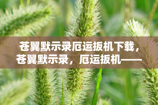 苍翼默示录厄运扳机下载，苍翼默示录，厄运扳机——命运的交响曲