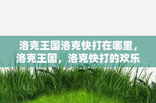洛克王国洛克快打在哪里，洛克王国，洛克快打的欢乐冒险