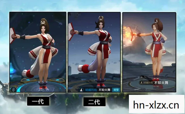 王者荣耀不知火舞一代原皮海报，王者荣耀不知火舞，舞动峡谷的绝美传说