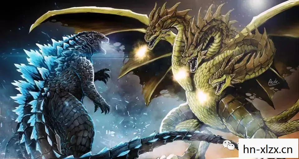 红莲哥斯拉图片，红莲哥斯拉，怪兽之王的无尽怒火