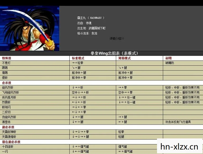 拳皇13pc出招表 简化，拳皇13PC出招表详解